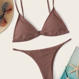 MAUVE TRIANGLE BIKINI